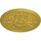Ekena Millwork Bradford Ceiling Medallion (Fits Canopies up to 6 5/8"), Hand-Painted Rich Gold, 32 5/8"OD x 2"P CM32BRRGS - alternate 4